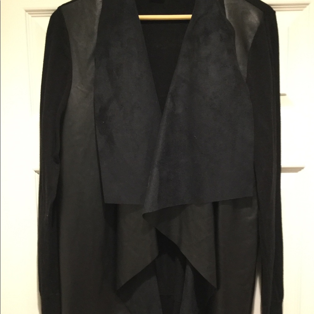 Michael Kors faux suede front sweater